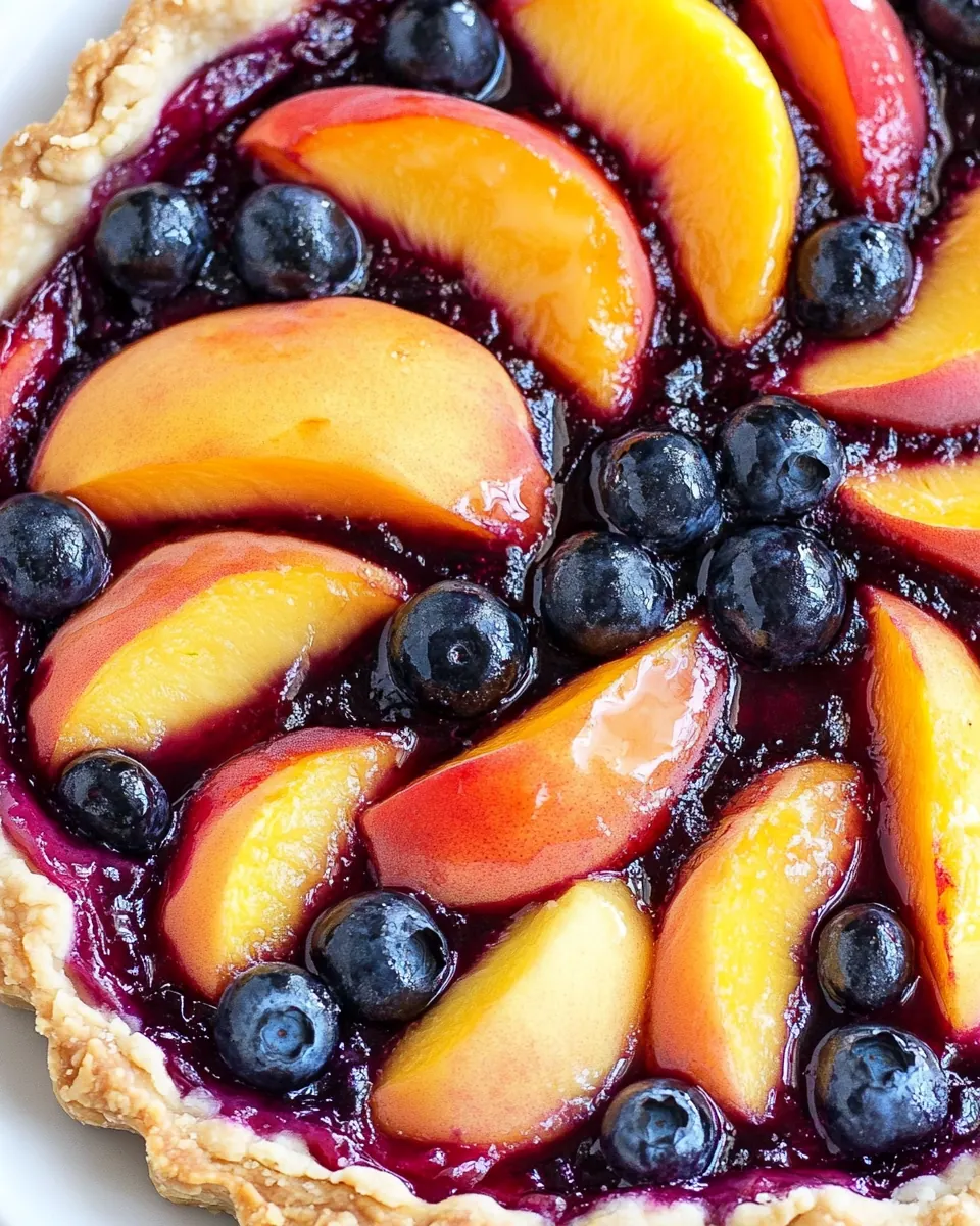 Easy Blueberry Peach Tart