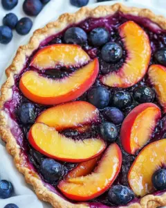 Easy Blueberry Peach Tart