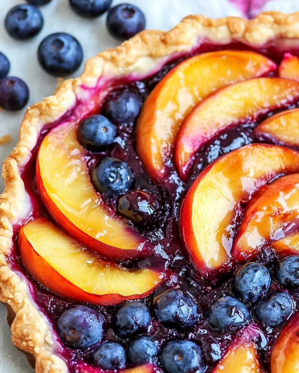 Easy Blueberry Peach Tart