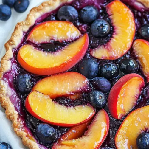 Easy Blueberry Peach Tart