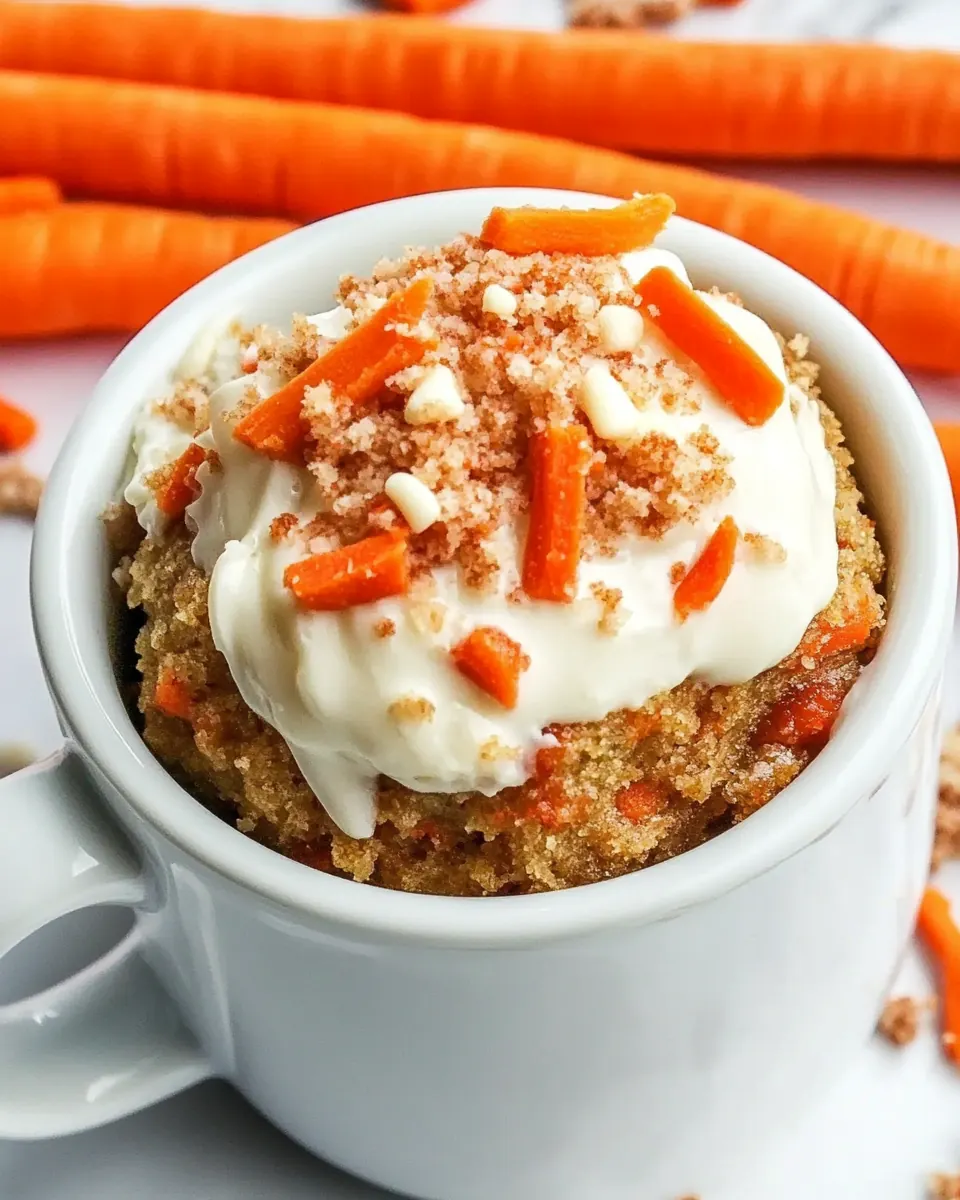 Easy Carrot Cake Mug Cake