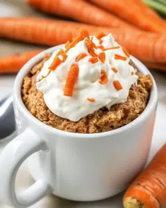 Easy Carrot Cake Mug Cake