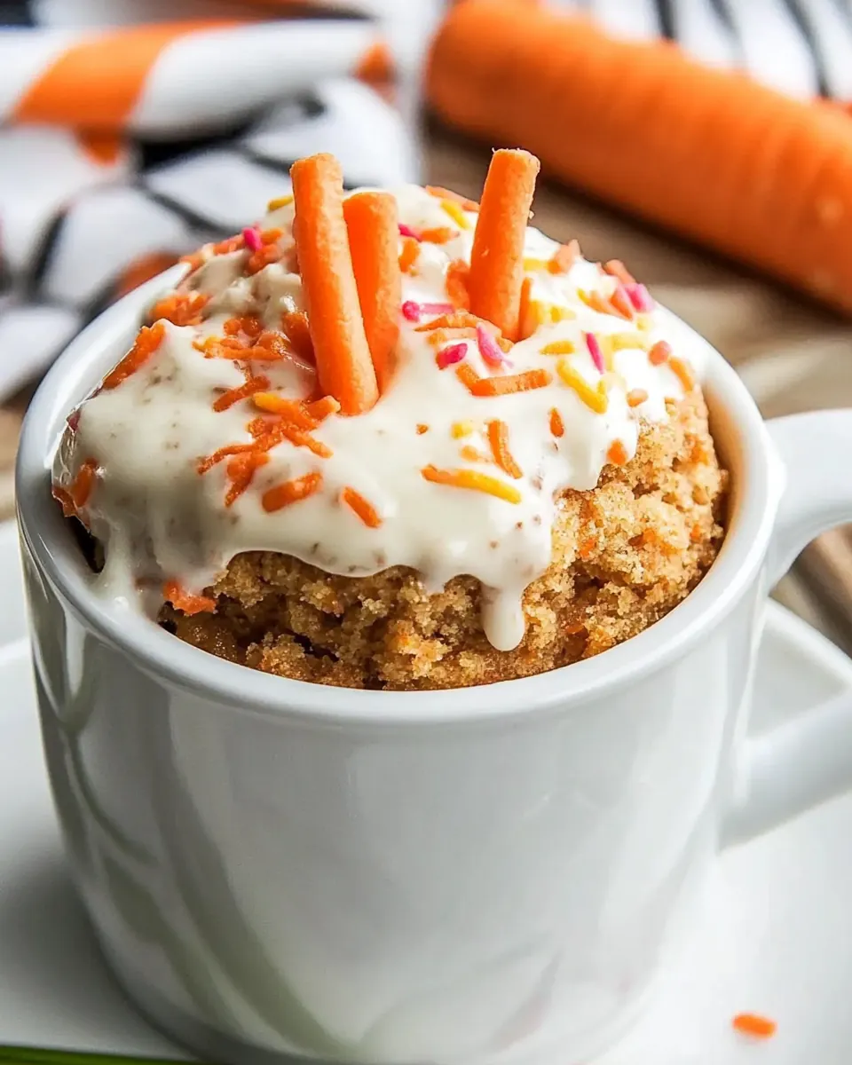 Easy Carrot Cake Mug Cake