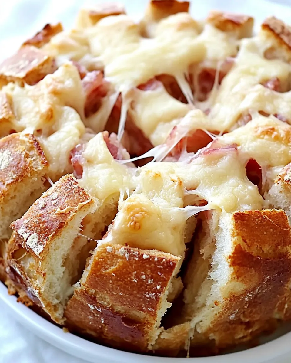 Easy Cheesy Reuben Pull Apart Bread