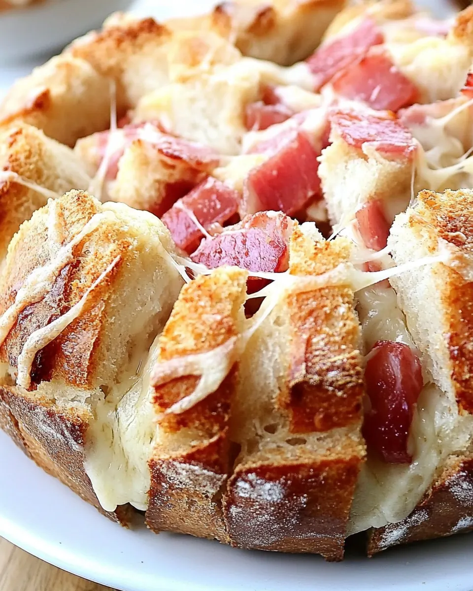 Easy Cheesy Reuben Pull Apart Bread