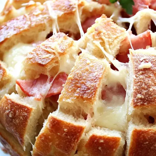 Easy Cheesy Reuben Pull Apart Bread