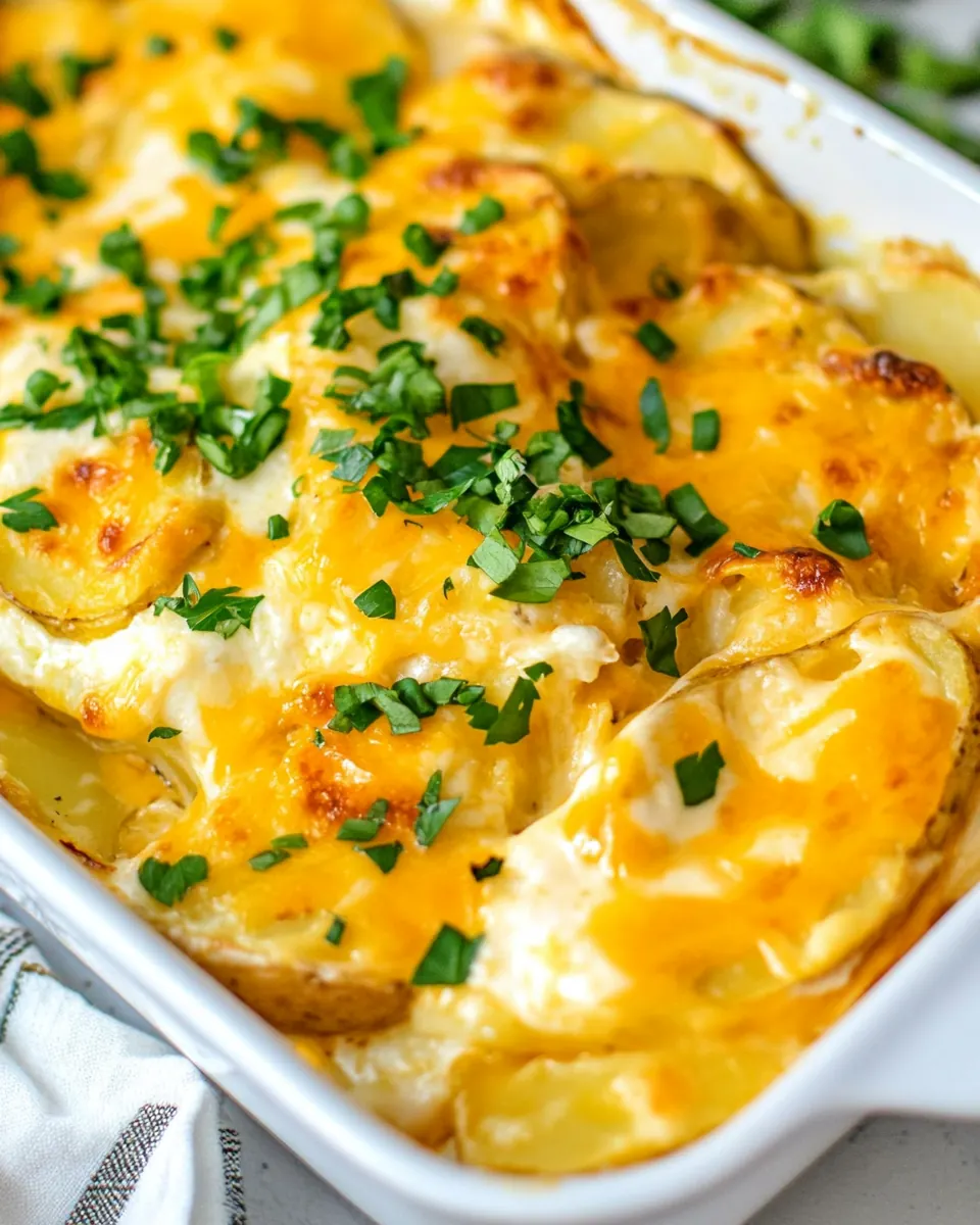Easy Cheesy Scalloped Potatoes