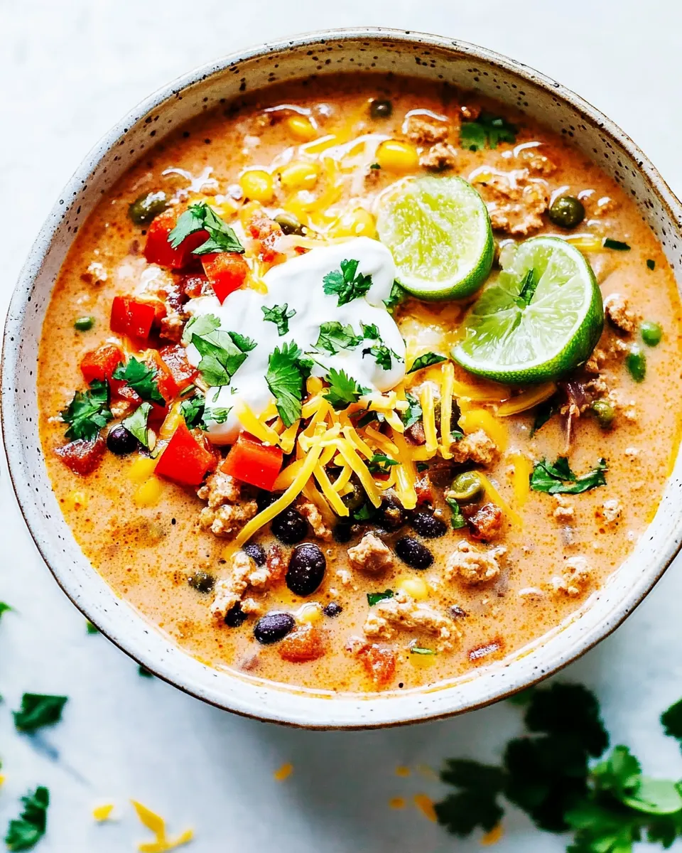 Easy Cheesy Taco Soup