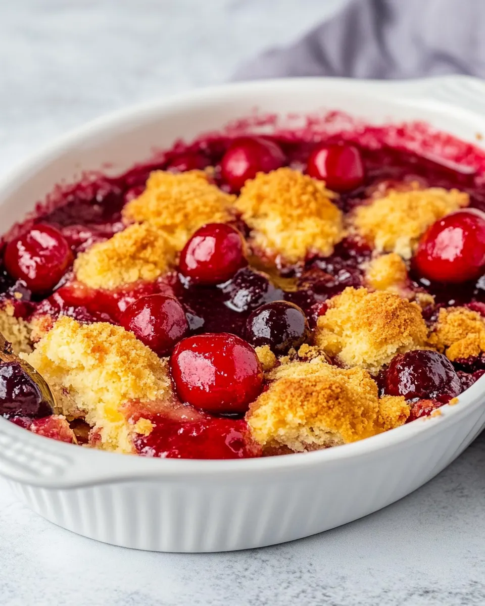 Easy Cherry Cobbler
