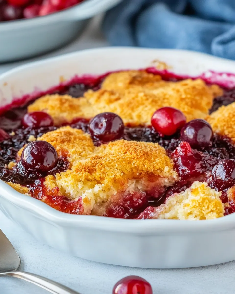 Easy Cherry Cobbler