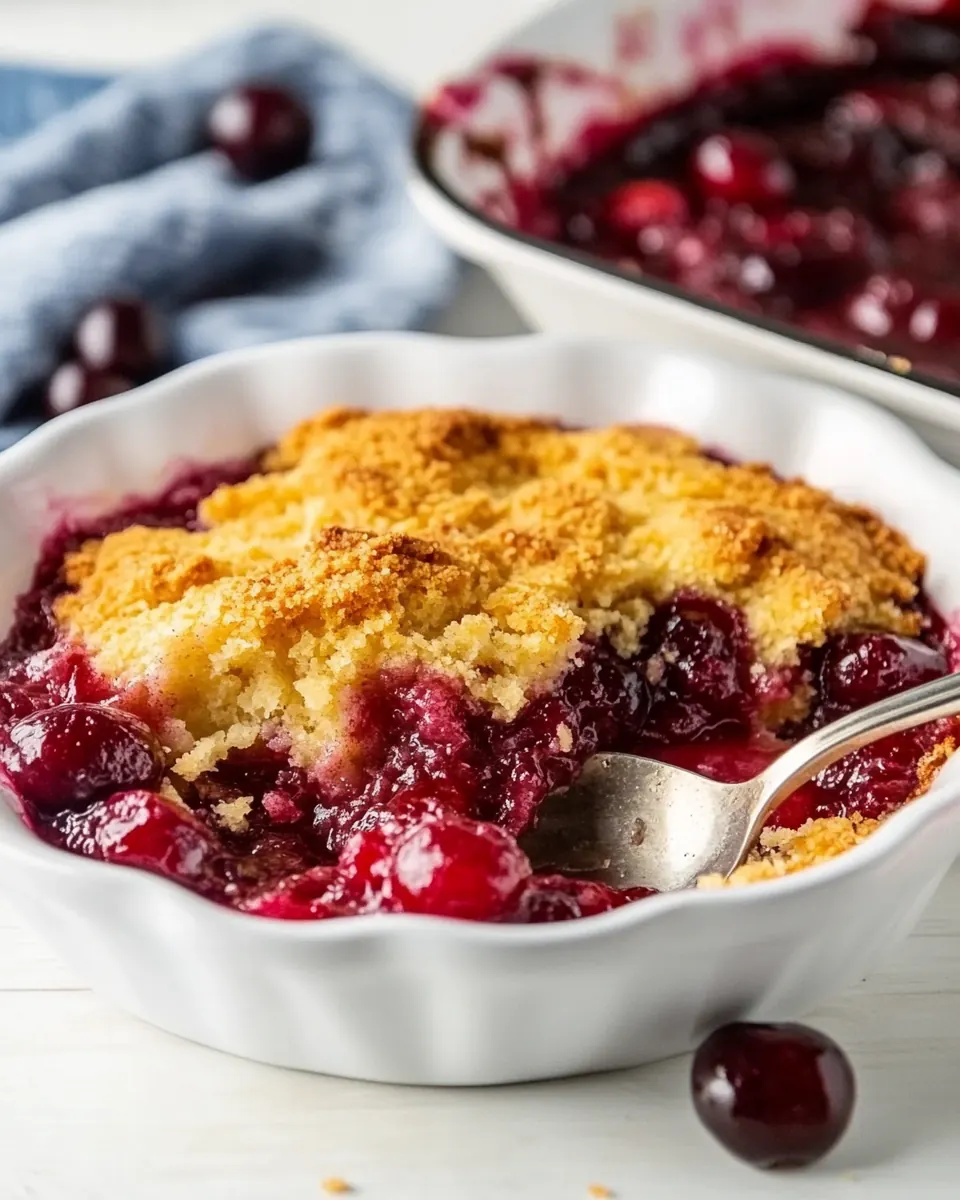 Easy Cherry Cobbler
