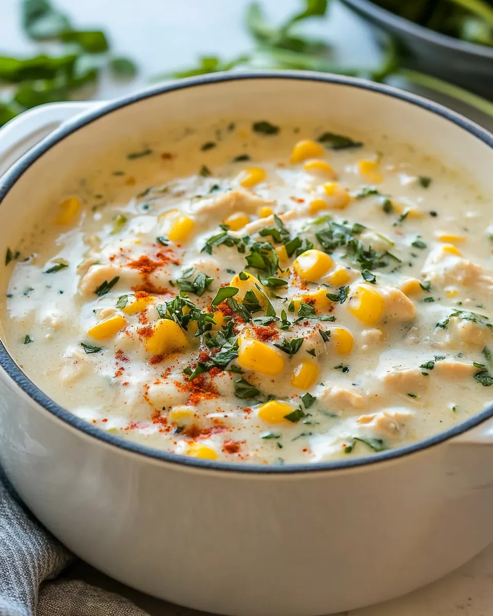 Easy Chicken Corn Chowder