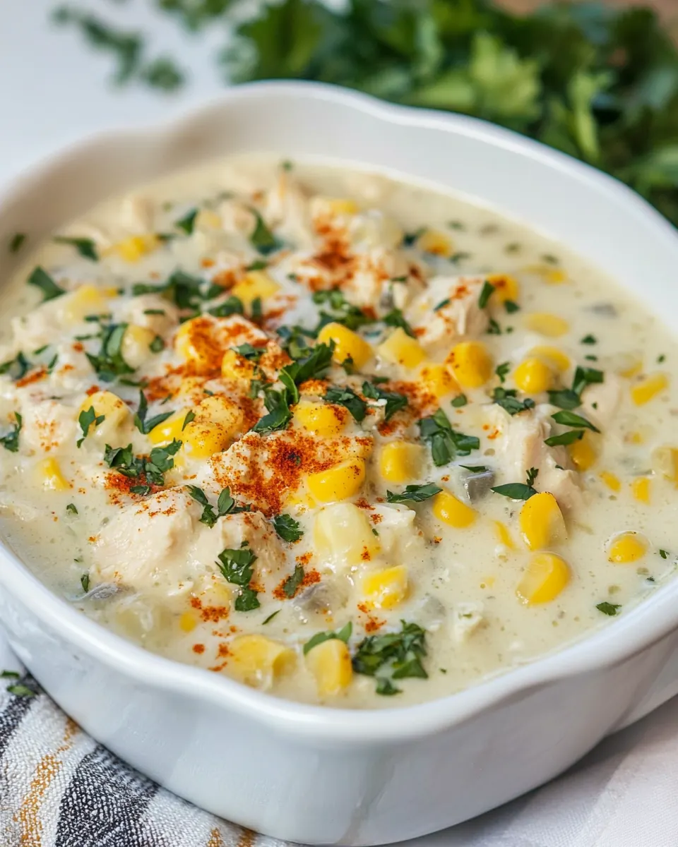 Easy Chicken Corn Chowder