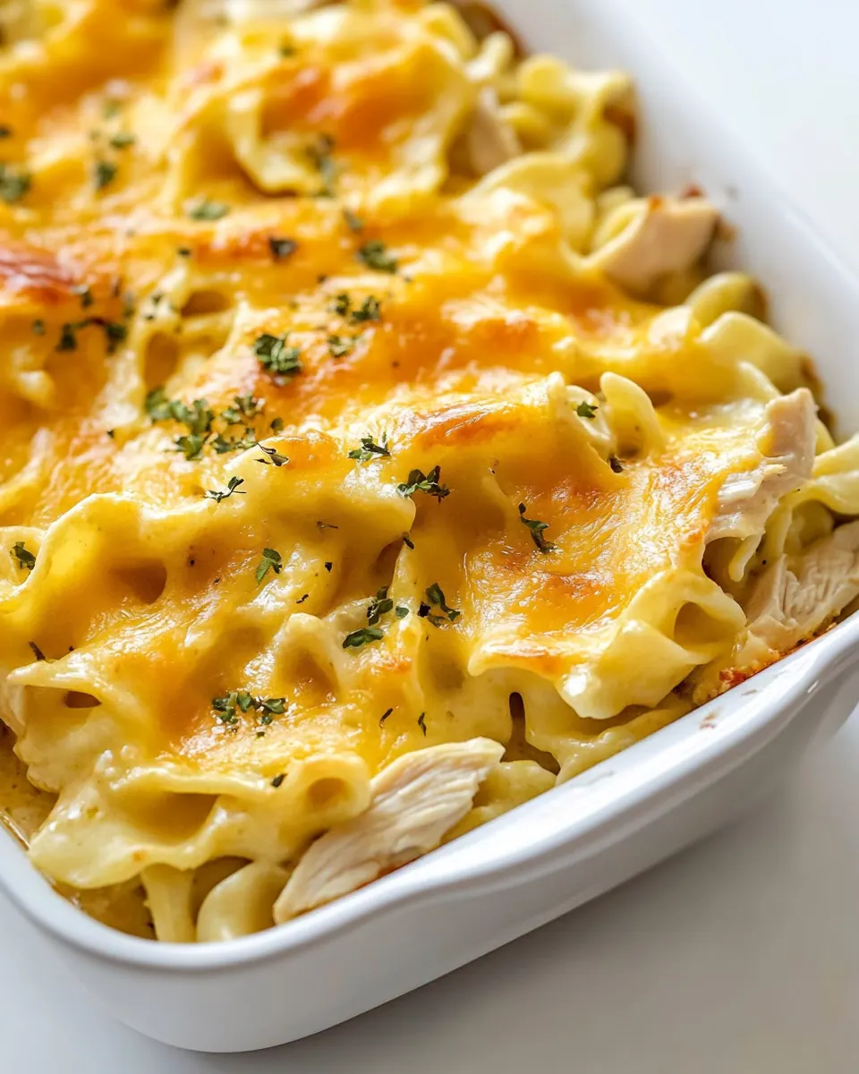 Easy Chicken Noodle Casserole