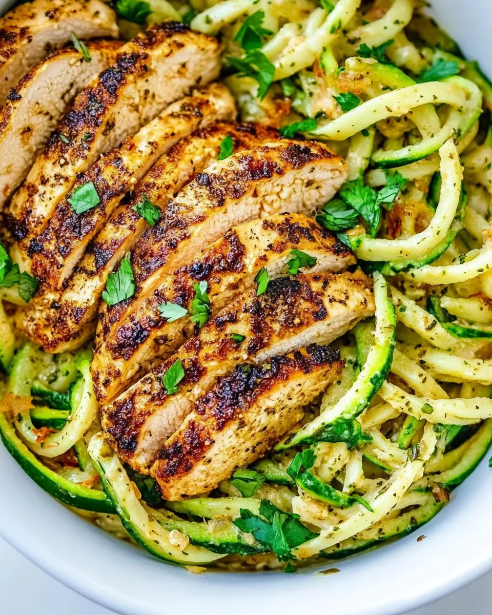Easy Chicken and Zoodles