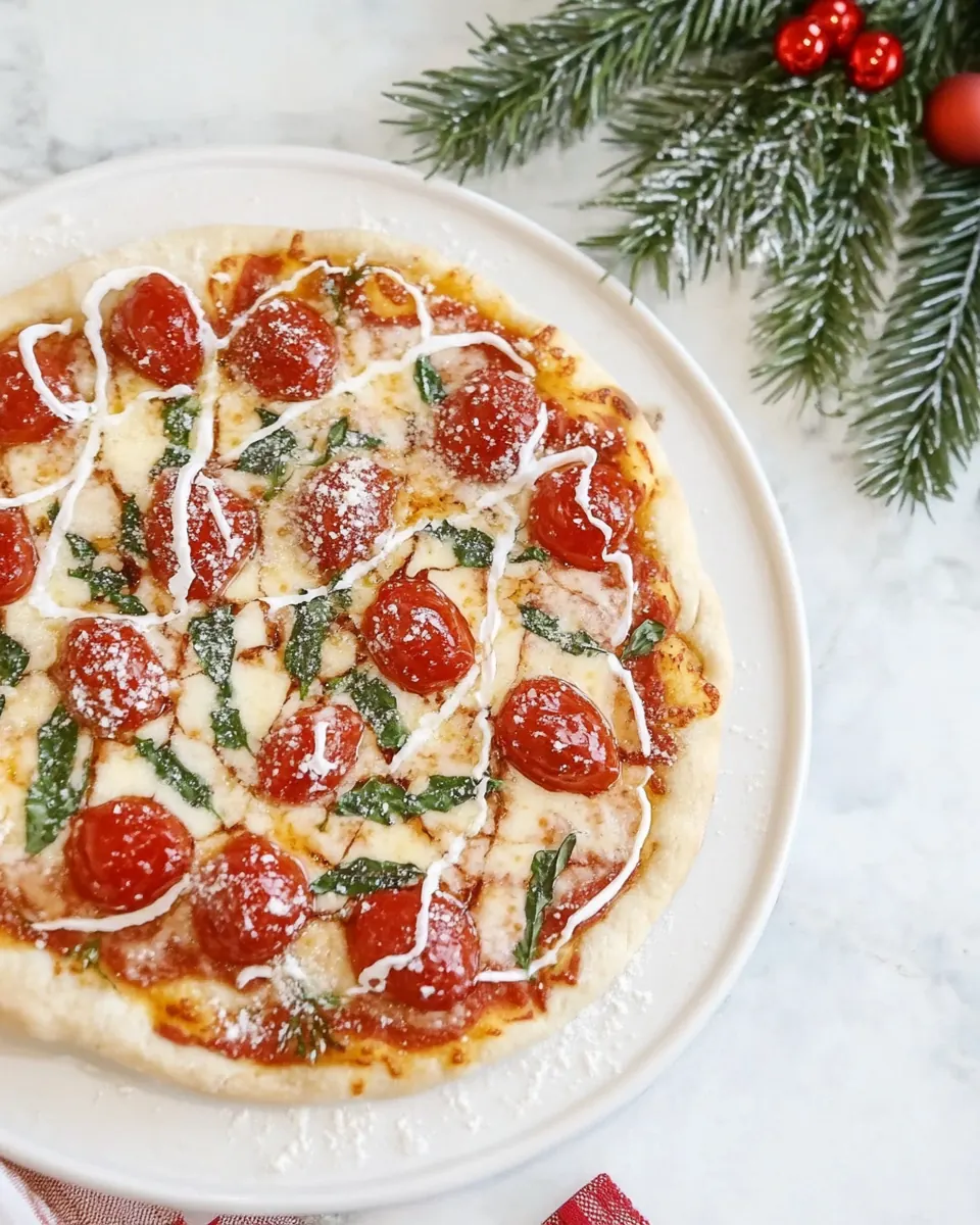 Easy Christmas Pizza
