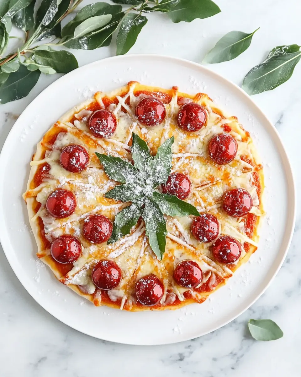 Easy Christmas Pizza