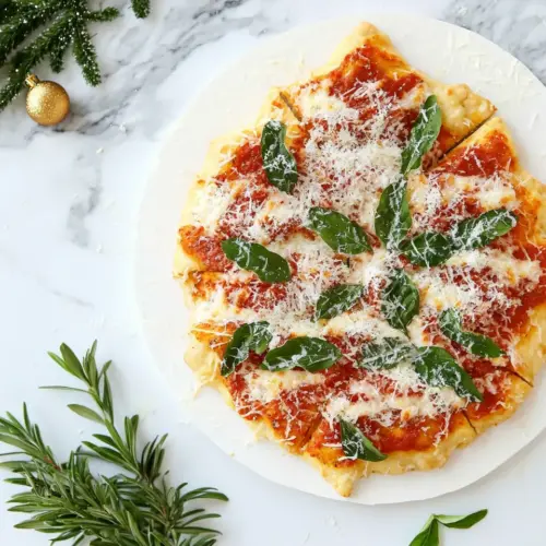 Easy Christmas Pizza