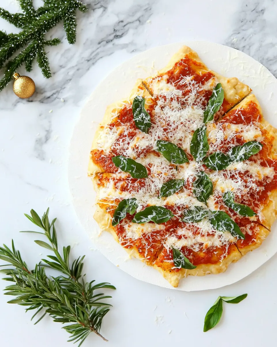 Easy Christmas Pizza