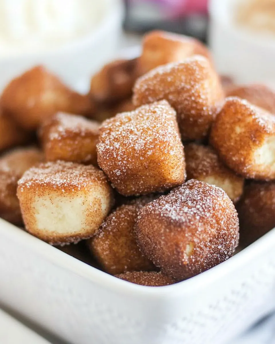 Easy Cinnamon Sugar Soft Pretzel Bites
