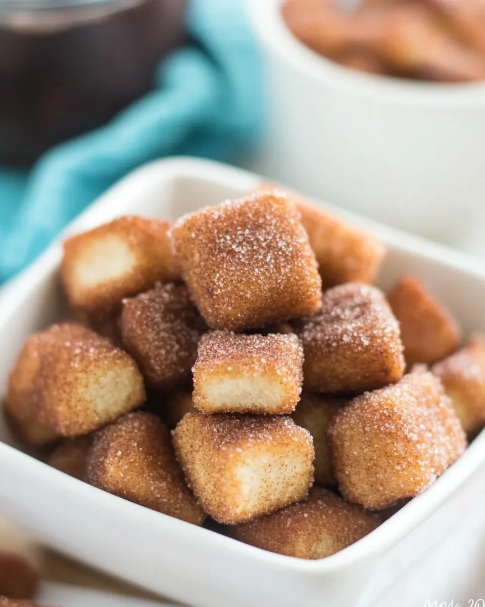 Easy Cinnamon Sugar Soft Pretzel Bites