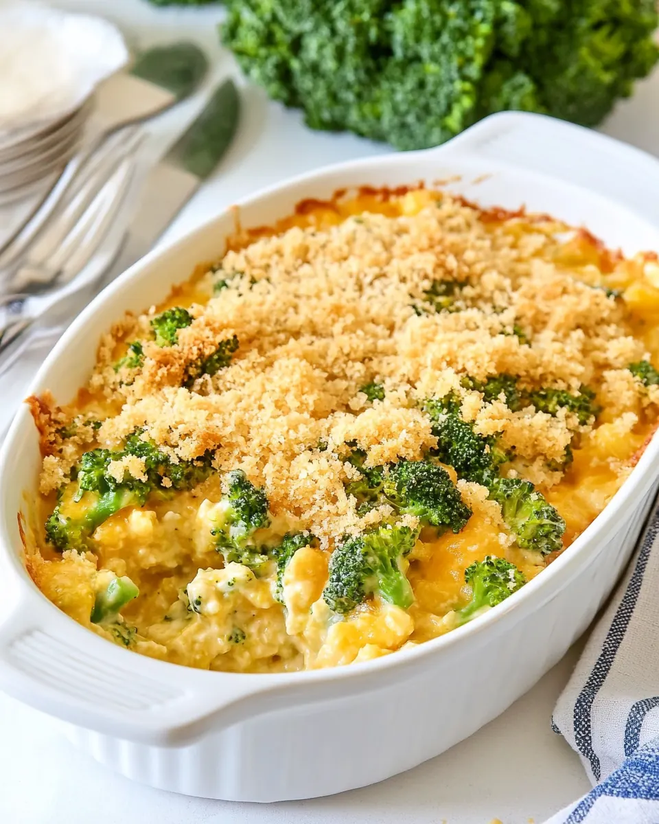 Easy Copycat Cracker Barrel Broccoli Cheese Casserole