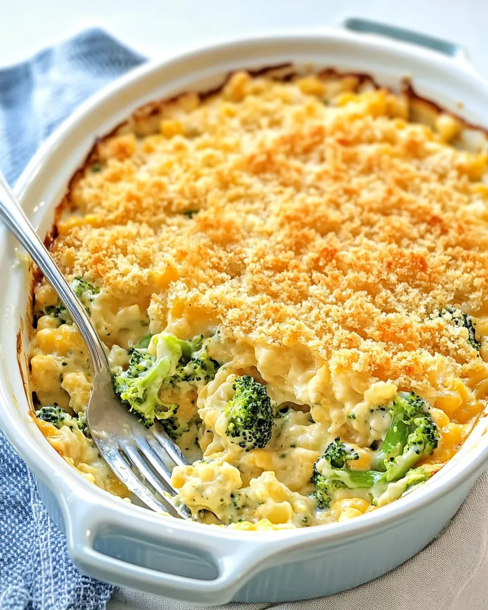 Easy Copycat Cracker Barrel Broccoli Cheese Casserole