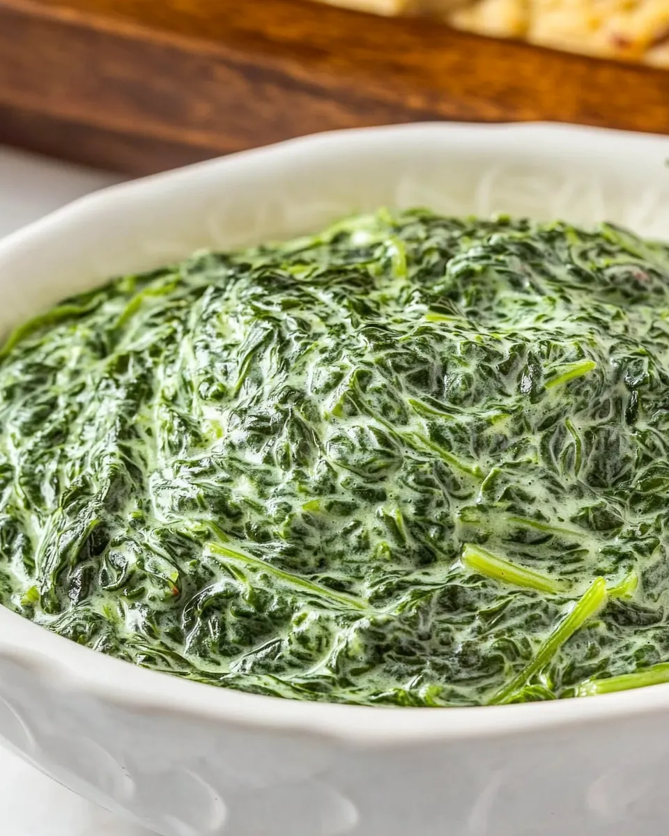 Easy Creamed Spinach Recipe