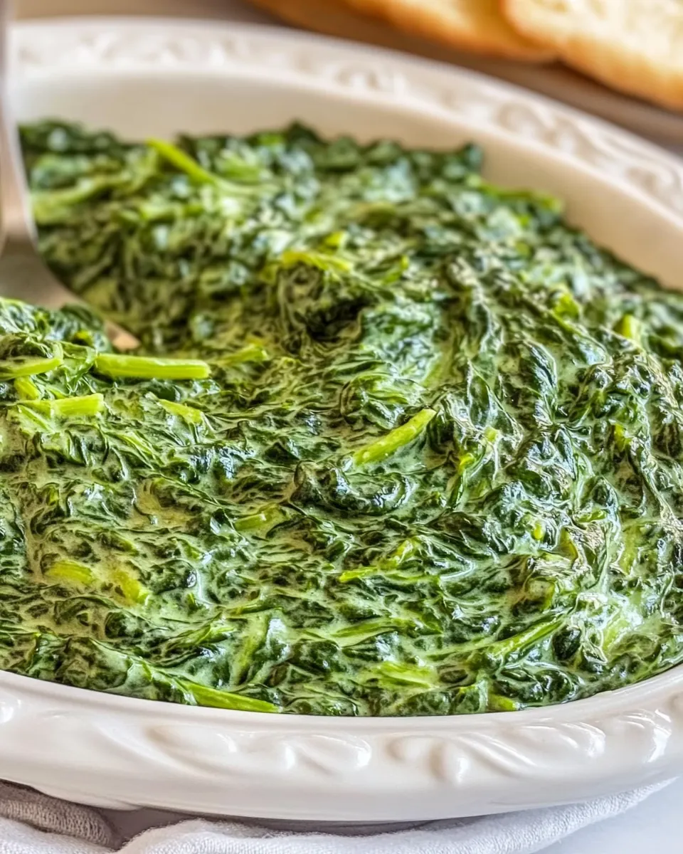 Easy Creamed Spinach Recipe