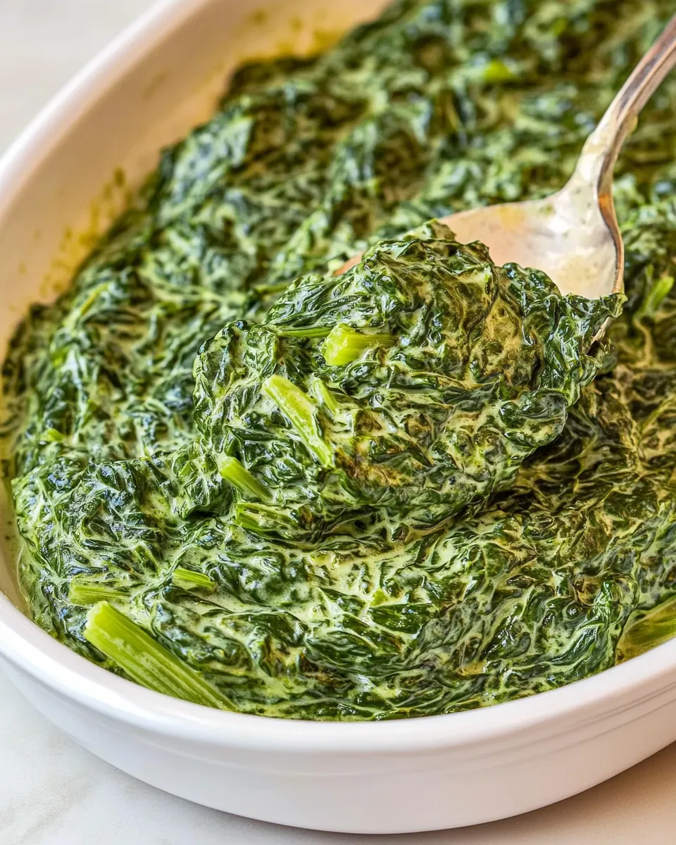 Easy Creamed Spinach Recipe