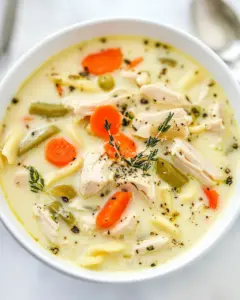 Easy Creamy Chicken Noodle Soup
