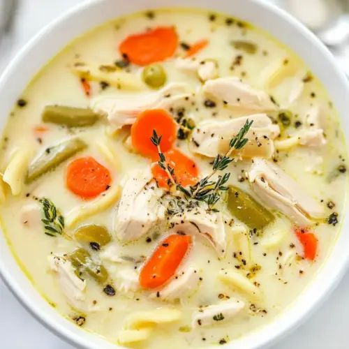 Easy Creamy Chicken Noodle Soup