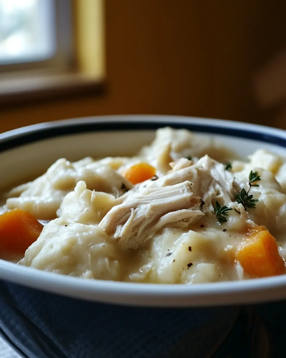Easy Crockpot Chicken and Dumplings