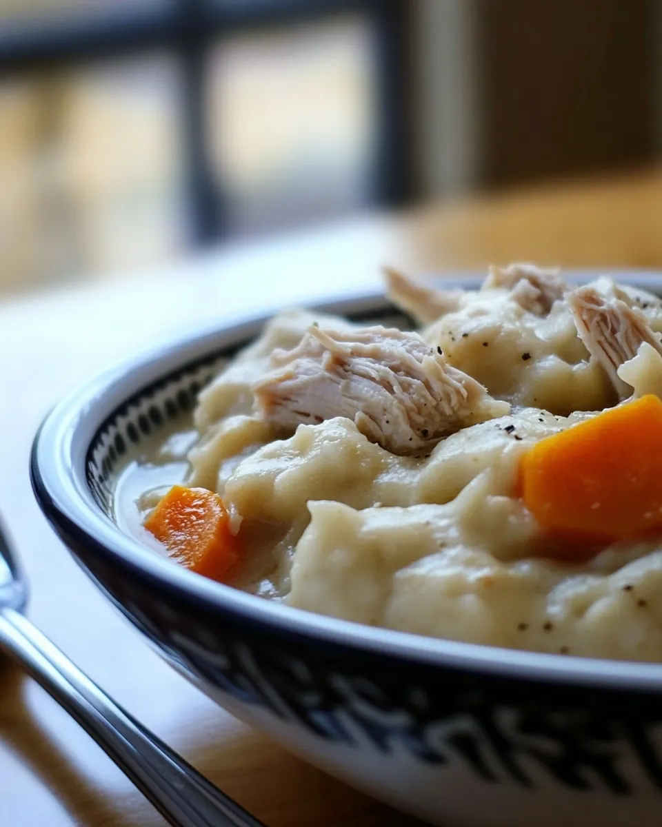 Easy Crockpot Chicken and Dumplings