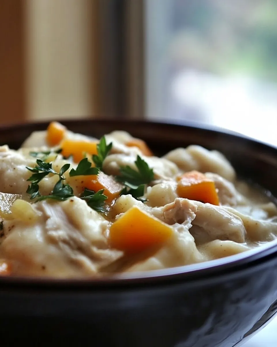 Easy Crockpot Chicken and Dumplings