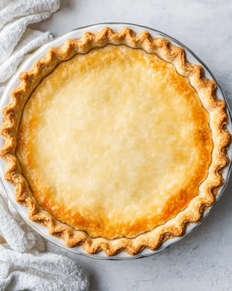 Easy Flaky All Butter Pie Crust