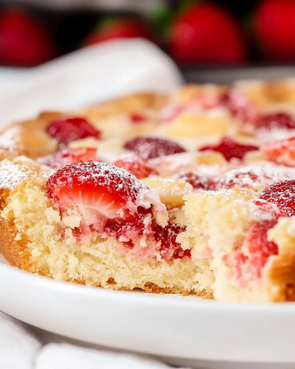 Easy French Strawberry Cake