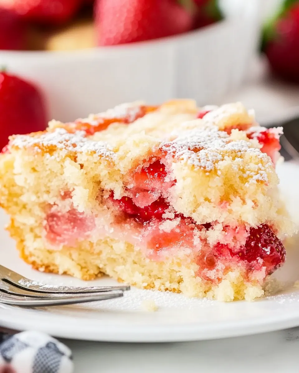 Easy French Strawberry Cake