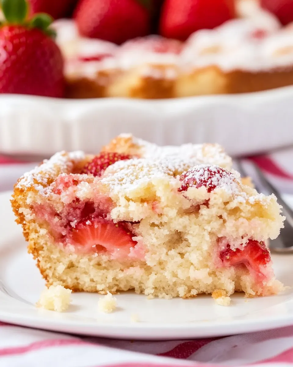Easy French Strawberry Cake