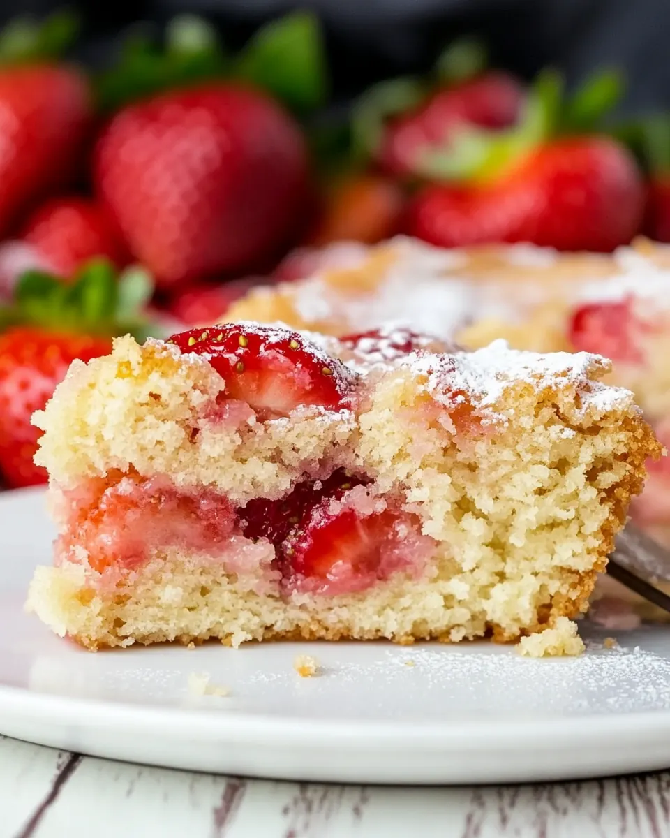 Easy French Strawberry Cake