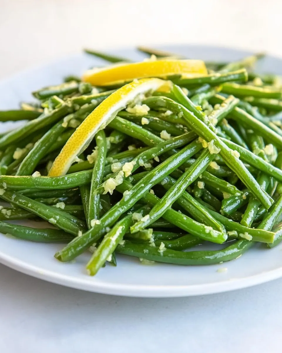 Easy Garlic Lemon Green Beans