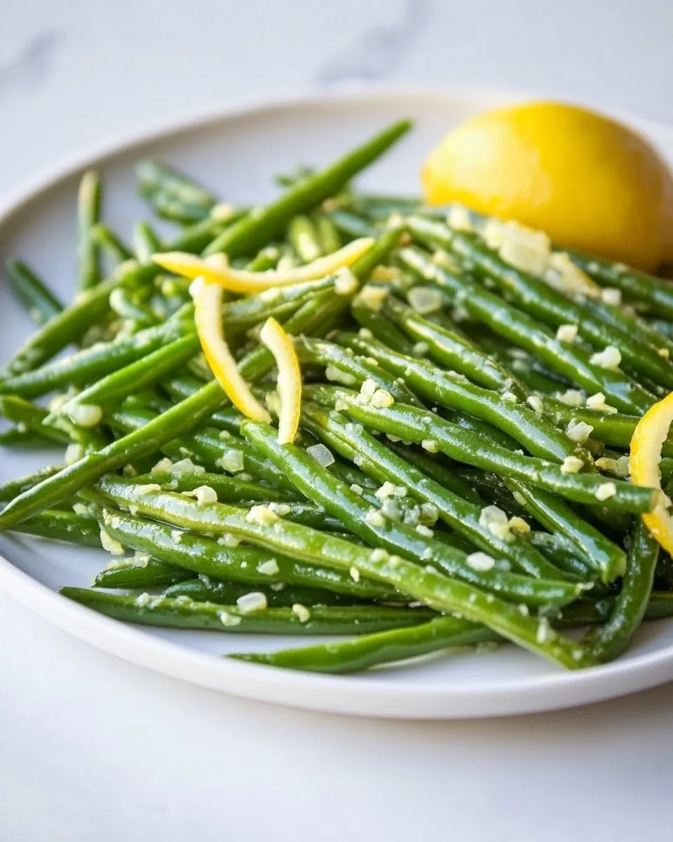 Easy Garlic Lemon Green Beans