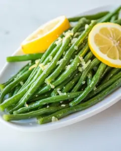 Easy Garlic Lemon Green Beans