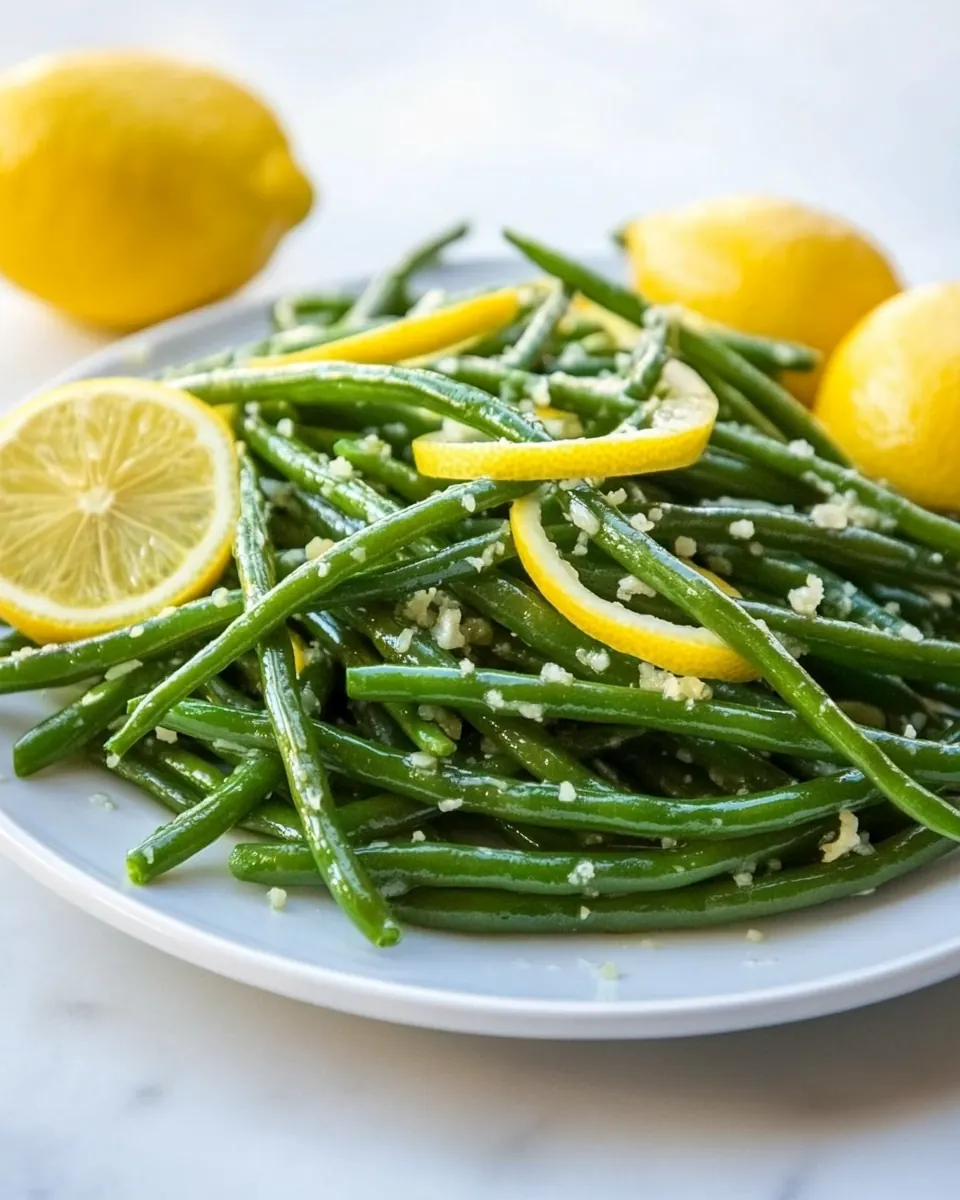 Easy Garlic Lemon Green Beans