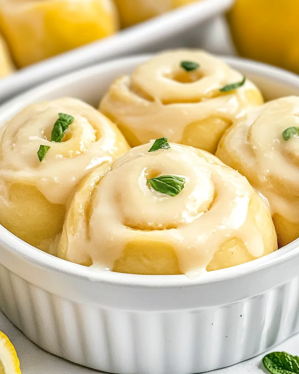 Easy Glazed Lemon Rolls