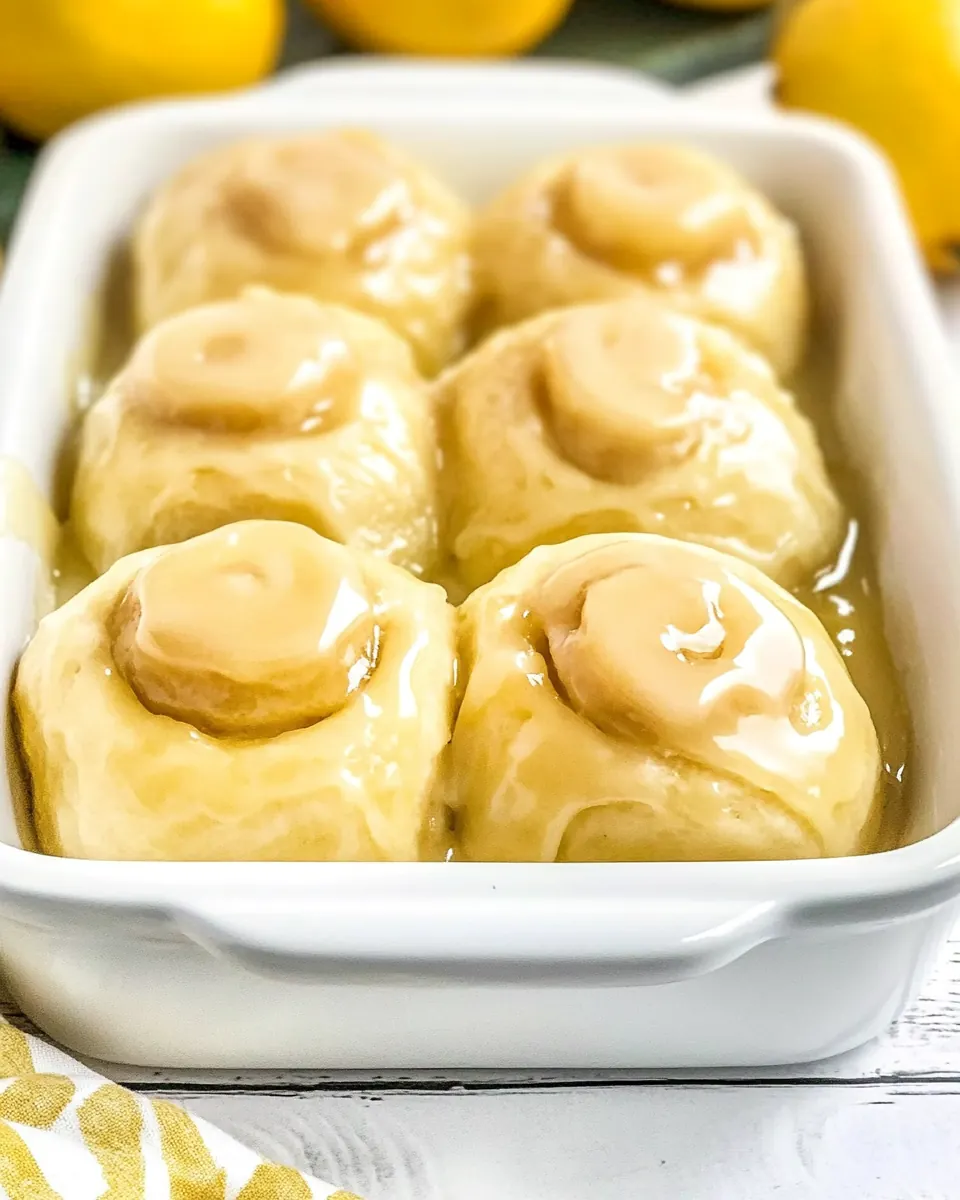 Easy Glazed Lemon Rolls