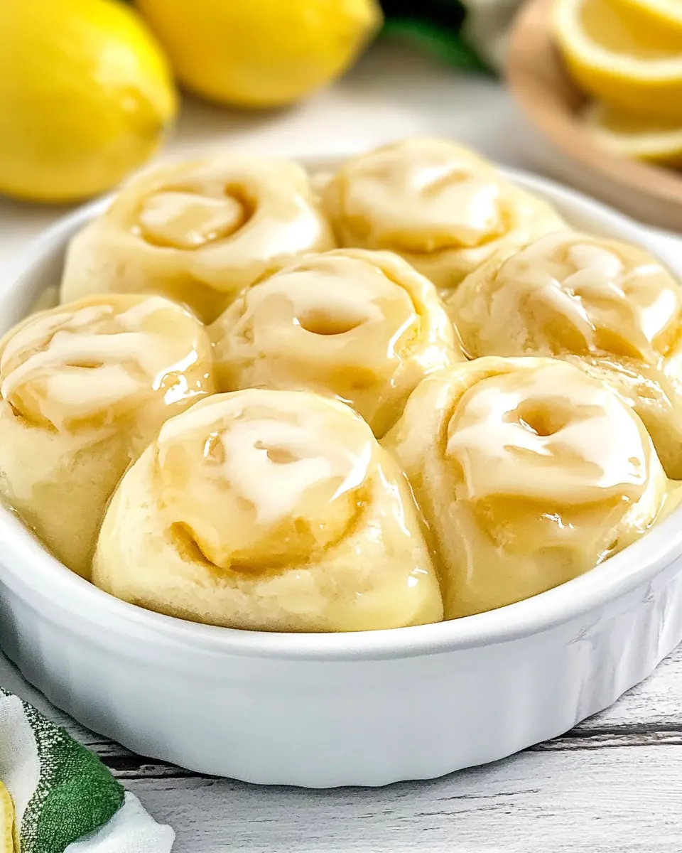 Easy Glazed Lemon Rolls