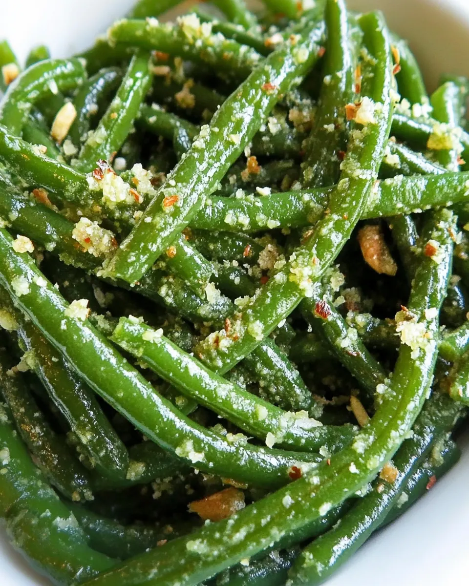 Easy Green Beans Gremolata Side Dish