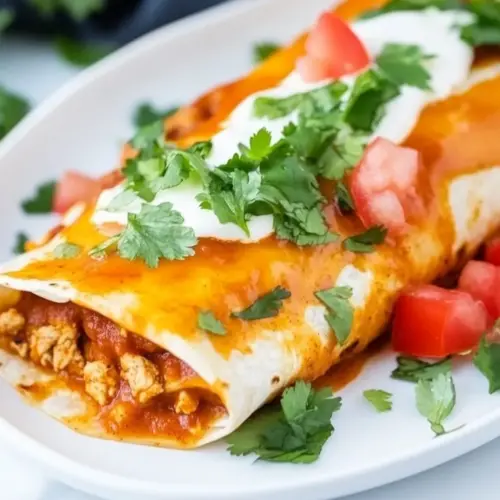 Easy Ground Turkey Enchiladas