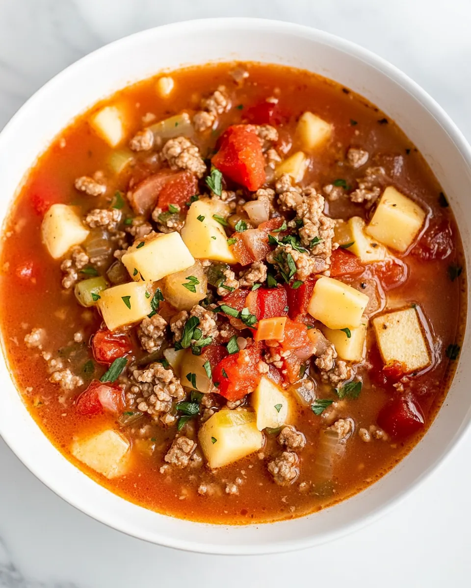 Easy Hamburger Soup